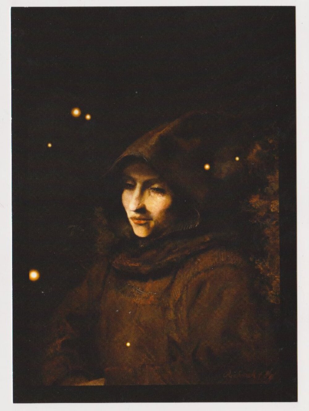 Self Portrait as Monk POSTCARD (2014-18) 5x7